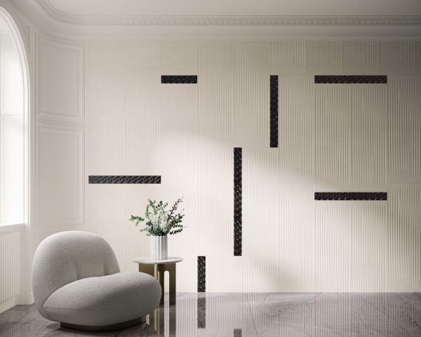Плитка стінова Cold Princess Grey RECT STR 39,8x119,8 код 9819 Ceramika Paradyz - Зображення 2