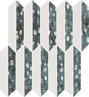 Мозаїка різана Unique Lady Green Mix SZKL MAT 27,4x29,8 код 9588 Ceramika Paradyz