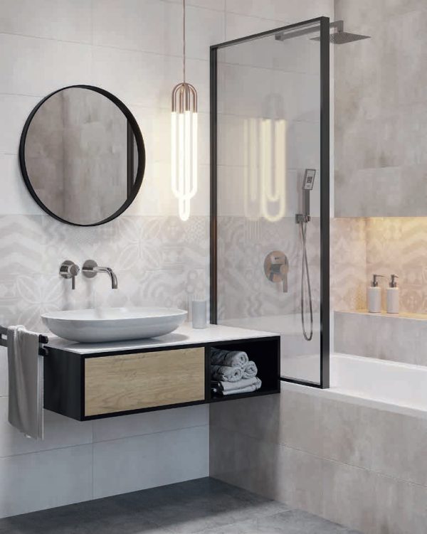 Плитка стінова Portobello Soft Grey RECT 250x750x9 Ceramika Color - Зображення 2