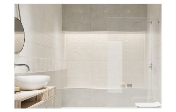 Плитка стінова Universal Grey RECT 25x75 код 3450 Ceramika Color - Зображення 2