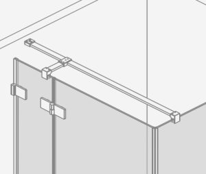 Стабілізатор хрестоподібний для скла 8KWK1 RADAWAY