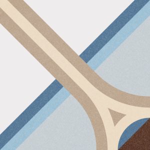 Плитка керамогранітна 1900 Montaner Azul 200x200x8 Vives