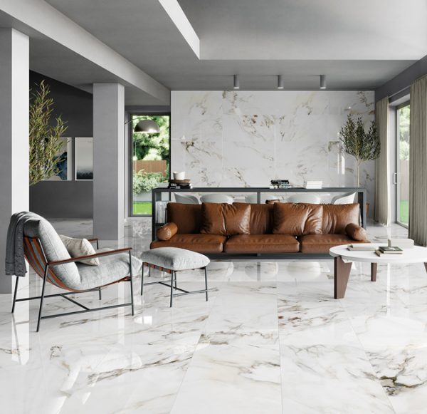 Плитка керамогранітна Capraia Bianco POL 600x1200x9,5 Rocersa - Зображення 3