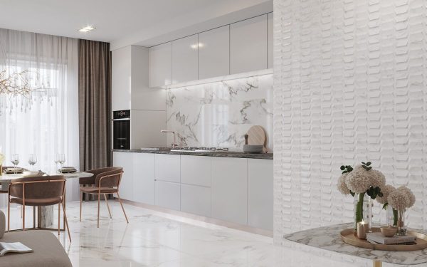 Декор Capraia Bianco Velvet 330x1000x9 Rocersa - Зображення 2