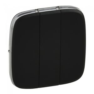 Клавіша вимикача потрійна Valena Allure Black 755038 Legrand