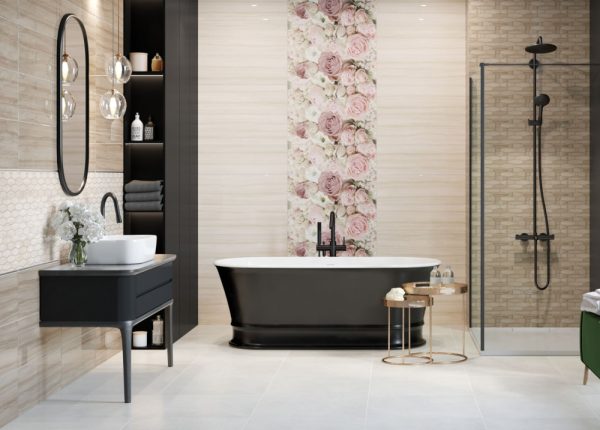 Декор GLAMOUR Flower B RECT 250x750 Ceramika Color - Зображення 2
