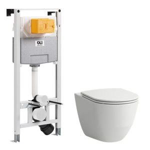 Комплект Інсталяція OLI 120 Azor Plus (099949) + Унітаз Laufen PRO Rimless з кришкою (H8669570000001) LAUFEN