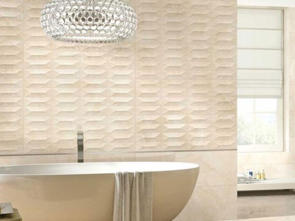 Декор Imperiale Crema Gemma 3D RECT STR 300x900x10 Ragno - Зображення 3