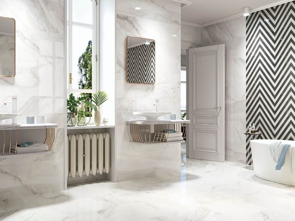 Плитка стінова Loira White 300x900 Porcelanite Dos - Зображення 2