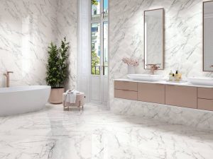 Плитка стінова Loira White Relieve Brillo 300x900 Porcelanite Dos