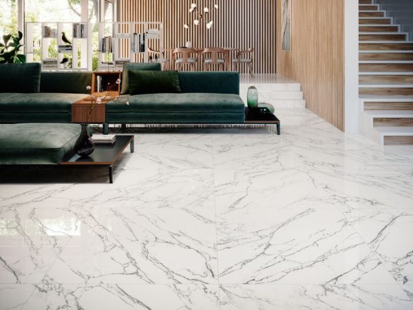 Плитка керамогранітна Loira White RECT POL 980x980 Porcelanite Dos - Зображення 3
