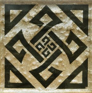 Вставка Tako GTР 73011 Gothic Gold Brocade S1 73х73х8 Котто Кераміка