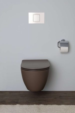 Унітаз підвісний Moon Rimless (5520CL53) Tobacco SCARABEO