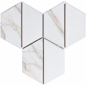 Мозаїка T 69002 Trapeze С2 White print 51 264x264x9 Котто Кераміка