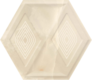 Плитка стінова Illusion Beige Heksagon STR 171x198x9 Paradyz