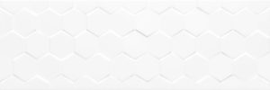 Плитка стінова CCR12-1 Hexagon White RECT 250x750x9 Ceramika Color