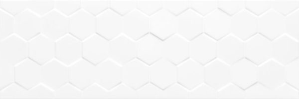 Плитка стінова CCR12-1 Hexagon White RECT 250x750x9 Ceramika Color
