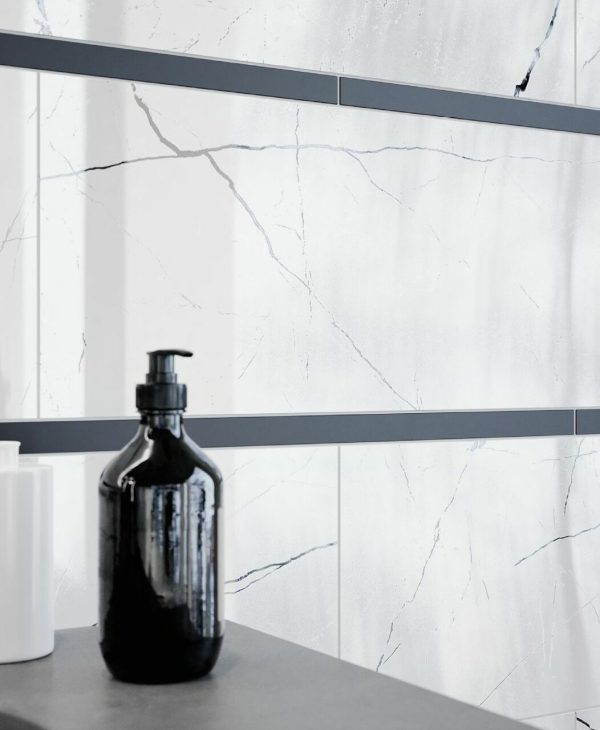 Плитка стінова Prestige White RECT 250x750x9 Ceramika Color - Зображення 3