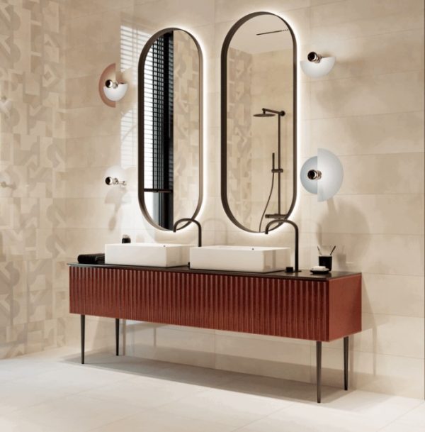 Плитка стінова Rebeca Cream RECT 250x750x9 Ceramika Color - Зображення 3