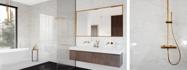 Плитка стінова Royal Gold RECT 250x750x9 Ceramika Color - Зображення 3