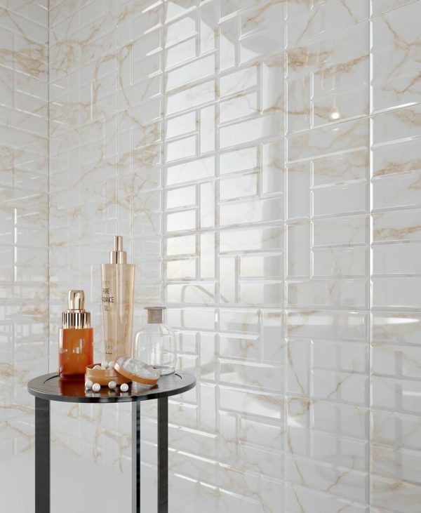 Плитка стінова Royal Gold Art RECT 250x750x9 Ceramika Color - Зображення 2