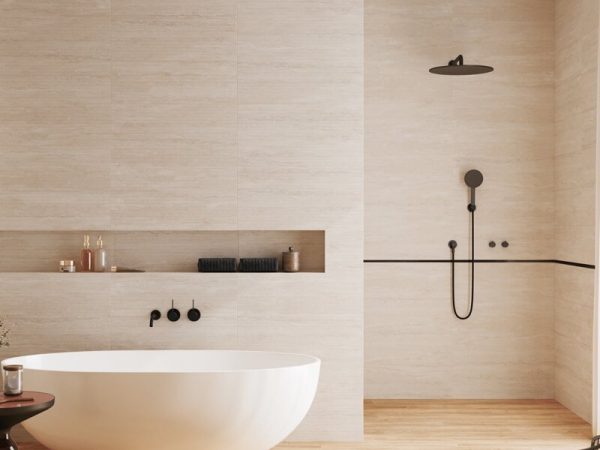 Плитка стінова Travertin Cream RECT 250x750x9 Ceramika Color - Зображення 2