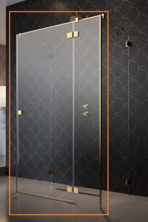 Душові двері Essenza Pro Gold KDJ+S 120 праві, RADAWAY