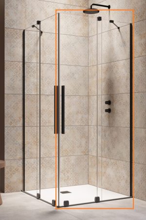 Душова кабіна (половина) Furo Black KDD 120 R RADAWAY