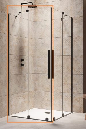 Душова кабіна (половина) Furo Black KDD 110 L RADAWAY