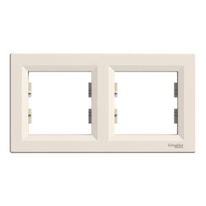 Рамка 2-місна горизонтальна Крем ASFORA (EPH5800223), Schneider Electric