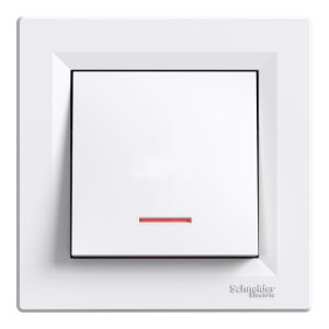 Вимикач 1-клавішний Білий ASFORA (EPH1400121), Schneider Electric