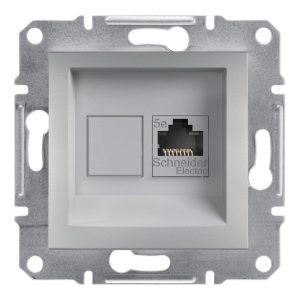 Розетка RJ45 5е UTP Алюміній ASFORA (EPH4300161), Schneider Electric