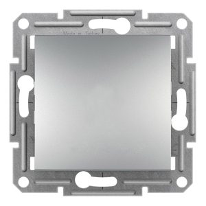 Перемикач 1-клавішний перехресний Алюміній ASFORA (EPH0500161), Schneider Electric