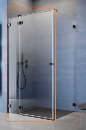 Душові двері Essenza Pro Black KDJ 100 ліві, RADAWAY