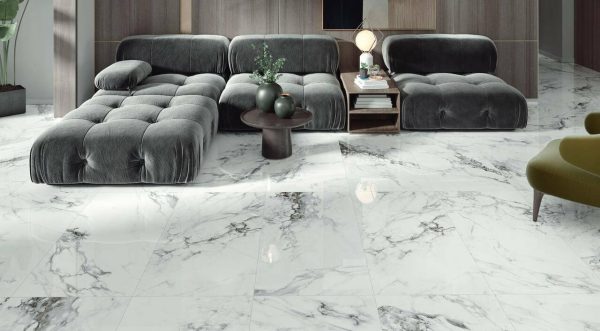 Плитка керамогранітна Capraia White Pul 600x1200 Keratile Ceramica - Зображення 2