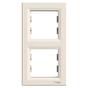 Рамка 2-місна вертикальна Крем ASFORA (EPH5810221), Schneider Electric