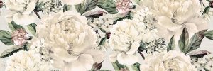 Плитка стінова Gracia White Flower SAT 200x600x8,5 Cersanit