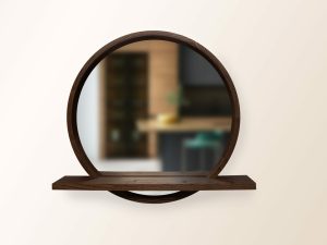 Дзеркало Sunrise з поличкою D800 Venge Luxury Wood