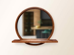 Дзеркало Sunrise з поличкою D800 Mahogany Luxury Wood