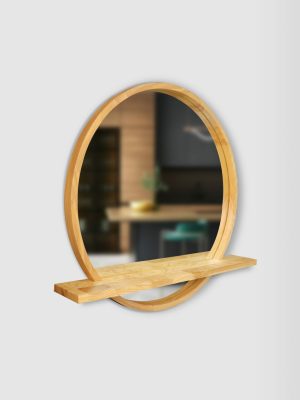 Дзеркало Sunrise з поличкою D600 Natural Oak Luxury Wood