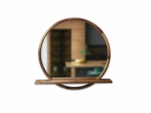 Дзеркало Sunrise з поличкою D600 Natural Walnut Luxury Wood