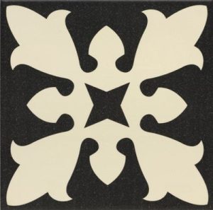 Плитка керамогранітна Centro Sofia Black 200x200x9 Mainzu