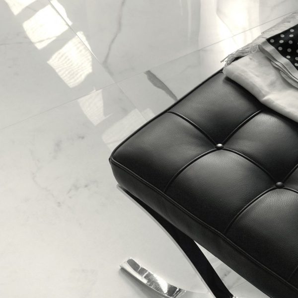 Плитка керамогранітна LGWETL4 Statuario Bianco RECT LUX POL 600x600x10 Lea Ceramica - Зображення 3