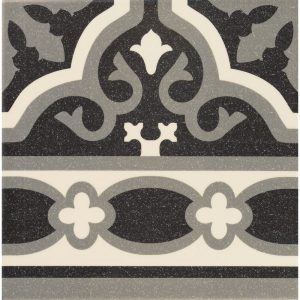 Плитка керамогранітна Florentine Black Cenefa 200x200x9 Mainzu