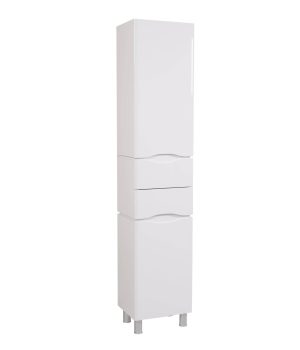 Пенал підлоговий правий Венеція Біла, Аква Родос