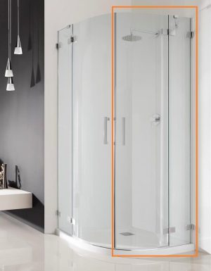 Душова кабіна (половина) Euphoria PDD 80 R RADAWAY