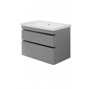 Шафка з умивальником Комо-60 Lissabon 60 ТПБ-2 Д Grey UVVIS