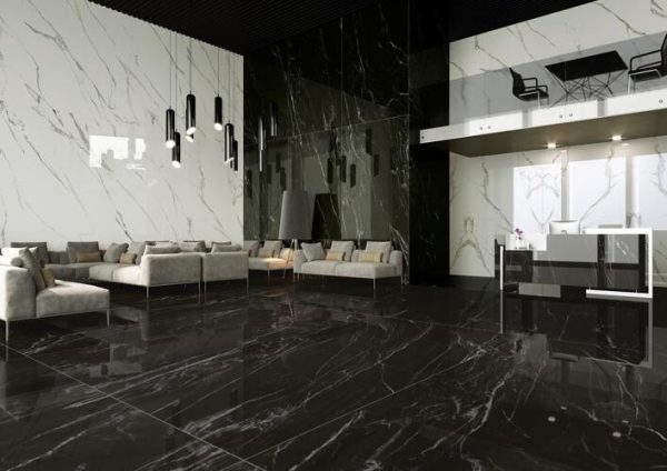 Плитка керамогранітна 087129 Marmi Nero Belvedere POL RECT 600x1200x10 La Fabbrica - Зображення 2