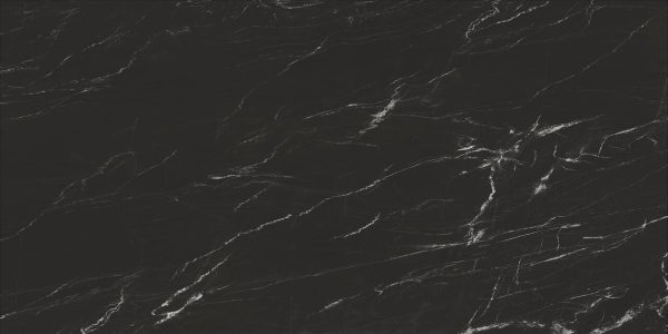 Плитка керамогранітна 087129 Marmi Nero Belvedere POL RECT 600x1200x10 La Fabbrica