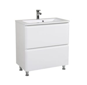 Шафка з умивальником Акцент Альфа 80, Аква Родос